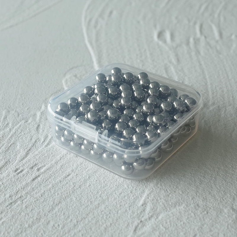 FOIBURELY 250 pcs Paint Mixing Balls Stainless Steel Mixing Agitator Balls for Mixing Model Paints, 5.5mm - Image 3